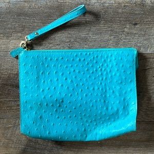 Stefano bravo leather wristlet clutch